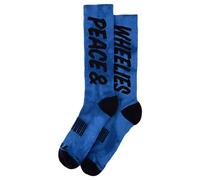 Troy Lee Designs Peace & Wheelies Perfomance Socks, black-blue, size S M for Men