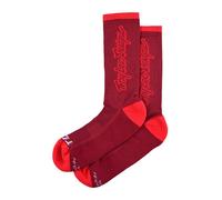 Troy Lee Design Performance Signature Socks - Oxblood / S/M