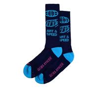 Troy Lee Designs Worldwide Perfomance Socks, black-blue, size L XL for Men