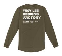 Troy Lee Design Ruckus Factory Long Sleeve Ride Tee - Carbon / Small