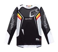 Troy Lee Design Sprint Ultra Optic Long Sleeve Jersey - Black / Small