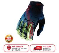 Troy Lee Designs 2025 Spring Air Glove - Drip Glo Yellow Dark Navy