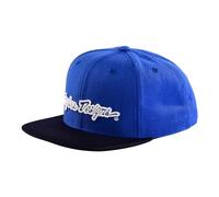 Troy Lee Designs Cappello Snapback Signature hat, Blu Bianco, Taglia unica