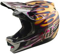 Troy Lee Designs D4 Carbon Full Face MTB Cycling Helmet Overspray Gold/Black