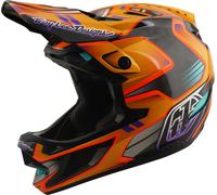 Troy Lee Designs D4 Carbon MIPS Crest Downhill Helmet, red, size S