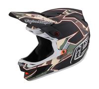 Troy Lee Designs D4 Composite Full Face MIPS MTB Helmet Matrix Camo Army Green