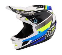 Troy Lee Designs D4 Composite Full Face MIPS MTB Helmet Reverb White/Blue