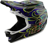 Troy Lee Designs D4 Torched Carbon Downhill Helm, black-purple, size S for Men