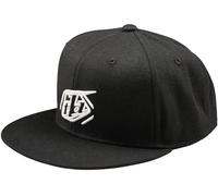 Troy Lee Designs Flat Bill Badge Snapback Cap, black, One size
