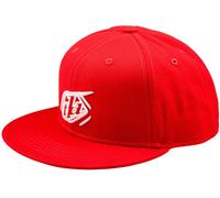 Troy Lee Designs Flat Bill Badge Snapback Cap, red for Men