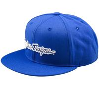 Troy Lee Designs Flat Bill Signature Snapback Cap, blue for Men