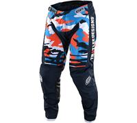 Troy Lee Designs GP Formula Camo Youth Motocross Pants, blue/orange, size 24