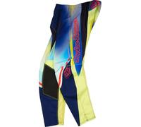 Troy Lee Designs GP Pro Drip Youth Motocross Pants, yellow/blue, size 24