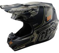 Troy Lee Designs GP Pro MIPS Trooper Motoross Helmet, black-grey-green, size S for Men
