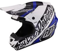 Troy Lee Designs GP Slice Motocross Helmet, black-white-blue, size S for Men