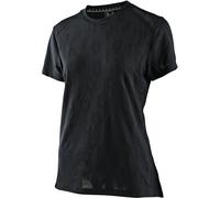Troy Lee Designs Lilium Jacquard Short Sleeve Ladies Bicycle Jersey, black, size XS