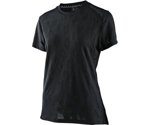Troy Lee Designs Lilium Jacquard Short Sleeve Ladies Bicycle Jersey, black, size XS for Women