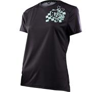 Troy Lee Designs Lilium Micayla Gatto Ladies Short Sleeve Bicycle Jersey, black, size XS for Women