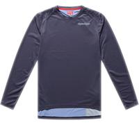 Troy Lee Designs Lilium Pro Mono Ladies Bicycle Jersey, carbon/blue, size S