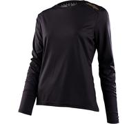 Troy Lee Designs Lilium Solid Black Ladies Bicycle Jersey, black, size S for Women