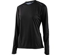 Troy Lee Designs Lilium Solid Ladies Bicycle Jersey, black, size XS for Women
