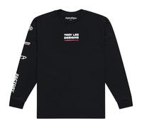 Troy Lee Designs Long Sleeve TEE; Factory Black 2X