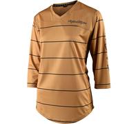 Troy Lee Designs Mischief Pinstripe Ladies Bicycle Jersey, brown, size M for Women