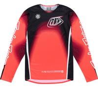 Troy Lee Designs SE Pro Array Motocross Jersey, black-white-red, size L for Men