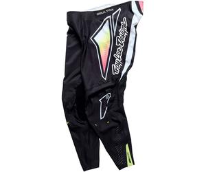 Troy Lee Designs SE Ultra Proton, textile pants 32 Black/White/Neon-Yellow/Pink
