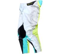 Troy Lee Designs SE Ultra Vision, textile pants 34 Light Grey/Black/Neon-Yellow/Turquoise