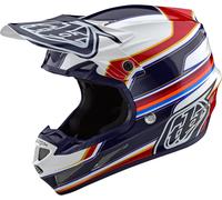 Troy Lee Designs SE4 Speed MIPS Motocross Helmet, white-red-blue, size XS for Men