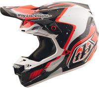 Troy Lee Designs SE5 Carbon Membrane MIPS Motocross Helmet, black-red, size L for Men