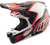 Troy Lee Designs SE5 Carbon Membrane, motocross helmet XL Black/White/Red