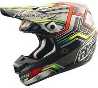 Troy Lee Designs SE5 Composite Lowrider, motocross helmet XS Grey/Red/Neon-Yellow/Green