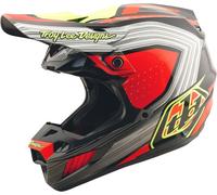 Troy Lee Designs SE5 Composite Stripes, motocross helmet XS Black/Grey/Red/Neon-Yellow