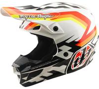 Troy Lee Designs SE5 Polycarbonate MIPS Dash Motocross Helmet, orange/white, size L (58/59)