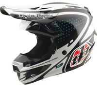Troy Lee Designs SE5 Polycarbonate MIPS The Line Motocross Helmet, black/white, size S (55/56)