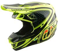 Troy Lee Designs SE5 Polycarbonate The Line, motocross helmet XL Neon-Yellow/Black