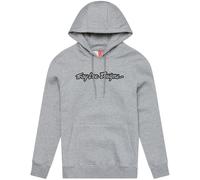 Troy Lee Designs Signature Hoodie, black-grey, size L for Men