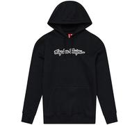 Troy Lee Designs Signature Hoodie, black-white, size XL for Men