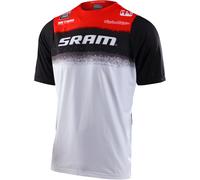 Troy Lee Designs Skyline Air SRAM Roost Shortsleeve Bicycle Jersey, black-white-red, size XL for Men