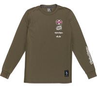 Troy Lee Designs Skyline Ride Worldwide Kids Long Sleeve, olive, size YXS