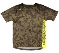 Troy Lee Designs Skyline SS Scrubland Kids Bicycle Jersey, green, size XS