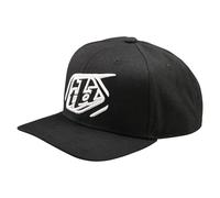 Troy Lee Designs Spring 2025 MX Badge Curved Snapback Cap Black