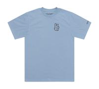 Troy Lee Designs Spring 2025 MX Peace Out Casual T-Shirt Smoke Blue