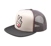 Troy Lee Designs Spring 2025 MX Peace Out Trucker Snapback Cap Vintage White