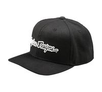 Troy Lee Designs Spring 2025 MX Signature Curved Snapback Cap Black