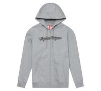 Troy Lee Designs Spring 2025 MX Signature Full Zip Hoodie Grey Heather