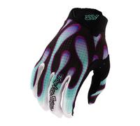 Troy Lee Designs Spring 2026 Youth AIR Overspray MX Gloves Black Real Teal