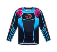 Troy Lee Designs Spring 2026 Youth GP Pro Framework MX Jersey Black Cyan